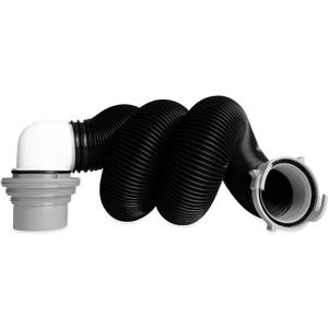 Camco RV Sewer Kit - Features Pre-Attached Fittings, a 10-Foot Sewer Hose, Translucent Sewer Elbow with 4-in-1 Adapter, and More (39551)