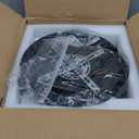 KOKAiZeeKi 3 Lights Crystal Pendant Light Modern Cluster Chandelier Dimmable Pendant Light Fixture with Black Teardrop Design Stylish Lighting for Kitchen Island, Dining Room, Hallway, Bathroom