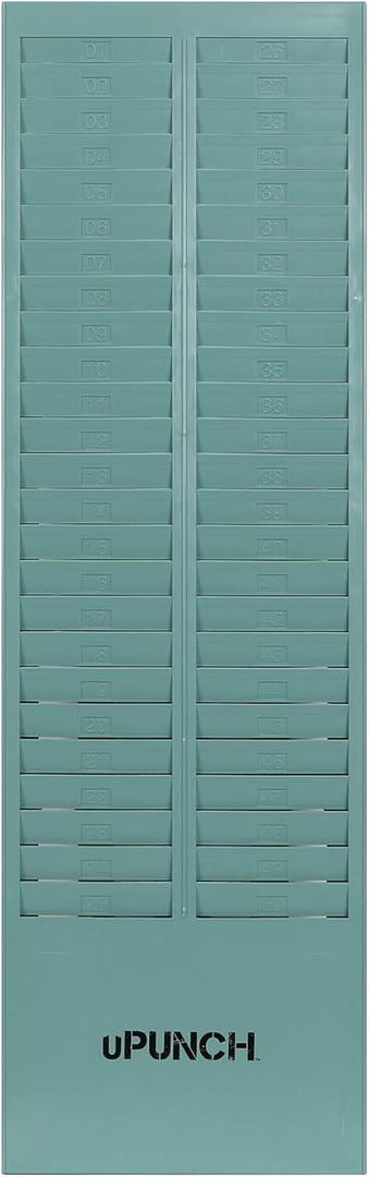 uPunch Time Card Rack with 50 Slots