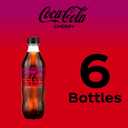 Coca-Cola Zero Sugar Cherry Diet Soda Soft Drink, 16.9 fl oz, 6 Pack (EXP 07/07/25)