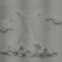 SweatyRocks Women's Ruffle Short Sleeve Button Front Blouse V Neck Collar Business Shirt (Medium, White)