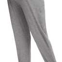 Maternity Pants Lounge Workout Joggers Track Cuff Over The Belly Sweatpants Stretchy Pregnancy Pajama Pants (Gray, XL)