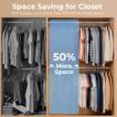 HOUSE DAY Black Plastic Hangers 60 Pack, Clothes Hangers with Non Slip Hooks, Durable & Space Saving Coat Hanger, Light-Weight Clothing Hanger, Perfect Closet Organizer for Everyday Use