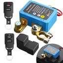 Remote Battery Disconnect Switch 12V, 240A, Kill Switch for Car Prevent Battery Drain, Anti-Theft Battery Cut Off Switch with Protect Cover, Voltage Protection to Prevent Drain for Auto, RV, Truck (Black)