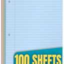 1InTheOffice 5.5 x 8.5 Paper, Pastel, College Ruled Mini Binder Paper, Loose Leaf Paper, Assorted Color, 100 Pack