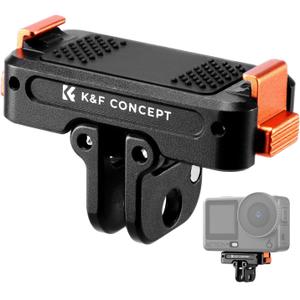 K&F Concept Magnetic Quick Release Adapter Mount Compatible with DJI Osmo Nano/Osmo Action 6, Expansion Stand with 1/4 Screw Hole/Foldable Connector/Quick-Release Buckle, Action Camera Accessories