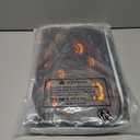 MEHOFOND Halloween Shower Curtain Sets 4Pcs with Shower Curtain,Non-Slip Rugs,Toilet Lid Cover, Bath Mat and 12 Hooks Castle Moon Night Scary Evil Pumpkin Halloween Bathroom Decor Set