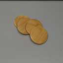 uxcell 4Pcs Bamboo Cup Lid 3.35 Inch, Cup Cover Coffee Mug Cover Tea Glass Drink Cup Lid, Reusable Wooden Round Cup Lid for Keeping Warm