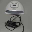 JODSONE U V LED Nail Lamp, Nail Dryer for Gel Polish, Led Light with Automatic Sensor & 4 Timers (Milky White)