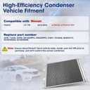 Air Conditioning A/C Condenser Compatible with Nissan Sentra 2013-2019#4230