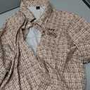 SOLY HUX Men's Retro Plaid Graphic Button Down Shirts Short Sleeve Summer Tops Streetwear Large