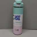 OISIZ Insulated Water Bottle 24 oz with 2 in 1 Spout and Straw Lid,One Click Safety Lock,100% Leakproof,Keep Cold 24H,Vacuum Stainless Steel Water Bottle for School,Travel and Sports,Dishwasher Safe