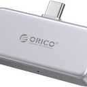 ORICO 512GB Portable SSD Up to 2000MB/s, Direct Plug Design, High-Speed External SSD with USB 3.2 Gen2x2 20Gbps Interface, Reliable Storage for iPhone 17 Series, Tablets, Laptops - S20