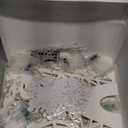 5Pcs Christmas Paper Snowflake Lanterns, Large Christmas Paper Star Lanterns with Lights & Banner White Hanging Snowflake Lamps for Xmas Winter Frozen Weddings Birthday Holiday Party Decorations