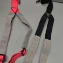 Saintrygo 2 Pcs Dog Suspenders for Diapers Female Male Belly Bands Canine Harness Keep Diaper on Your Pet for Small Medium and Large Dogs(Black, Pink,Medium)