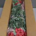 16 Bundles18" Artificial Geranium Flowers for Outdoor Spring Summer Decoration,Fake Silk Geranium Faux Plants UV Resistant for Front Door Planter Outside Home Garden Balcony Yard Porch Decor (Red)