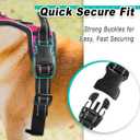 BARKBAY Dog Harness No Pull for Medium Dogs - Adjustable, Reflective, Comfortable, No Choke, Heavy-Duty - Perfect for Outdoor Training, Walking, and Hiking - Strong & Durable - M & Pink