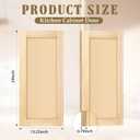 Cinnvoice 2 Pcs 13.25'' W x 29'' H Unfinished Pine Kitchen Cabinet Door Replacement with 4 Pcs Cabinet Hinges Wood Shaker Door Front Replacement for Kitchen, Bathroom, Vanity