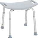 Drive Medical Shower Chair for Inside Tub & Shower, Adjustable Bath Seat with Suction Feet, Non-Slip Stool for Elderly & Disabled, 300 lb Capacity