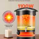 VEVOR 20Lbs Wax Melter for Candle Making, Fast and Even Heating, with Easy Pour Spout and Temperature Control, Hourglass Base for Non-Stick Smooth Flow, Wax Melting Pot for Making Candles Soaps, Large