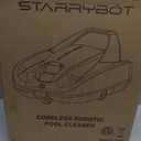 Cordless Robotic Pool Cleaner, Portable Swimming Robotic Pool Vacuum Self-Parking Technology, Ideal for Above-Ground Pools,Pool up to 900 Sq.Ft (White)