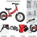 Balance Bike 2 in 1 for Kids 2 3 4 5 6 7 Years Old,Balance to Pedals Bike,12 14 16 inch Kids Bike,with Pedal kit,Training Wheels,Brakes