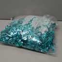3 Pack Teal Aqua Blue Wave Foil Curtains - 3.3 ft x 6.6 ft Tinsel Metallic Streamers for Photo Booth Birthday Wedding Girl Princess Bachelorette Euphoria Theme Party Decorations