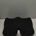 Cushion Lab Patented Pressure Relief Seat Cushion for Long Sitting Hours on Office & Home Chair - Extra-Dense Memory Foam for Soft Support. Car Pad for Hip, Tailbone, Coccyx, Sciatica - Black