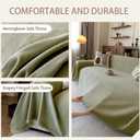 Couch Covers for Dogs 3-4 Cushion, Loveseat Slipcovers Washable, Pet L Shape Sectional Protector, Boho Sofa Blanket Cover, Herringbone Chenille, 91"x150"