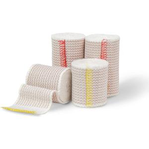 3 x Elastic Bandage Wrap  4 Pack Premium Elastic Bandages with Closure | 2 Rolls of Each Size (2 Inch x 4.6 Meter & 3 Inch x 4.6 Meter), Compression Bandage for Wrist & Foot Sprains