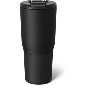 BrMate Nav 25oz 100% Leak Proof Insulated Travel Tumbler with Magnetic BevLock Lid - Double Wall Cup-Holder Friendly Stainless Steel Mug (Matte Black)