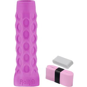 Pickleball Paddle Grip with 5.25" - Enhanced Pickle Ball Grips Overgrip for Vibration Reduction & Precision Control (Pink)