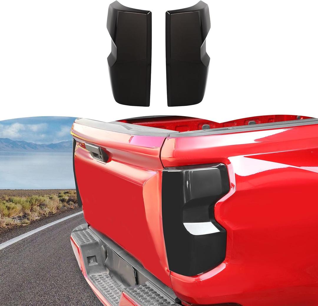 RT-TCZ Smoked Black Tail Light Lamp Cover Guard Trim Decoration Exterior Accessories for Chevrolet Chevy Colorado 2023 2024 2025