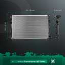 SCITOO Engine Coolant Radiator Assembly for Jeep Cherokee 2014 2015 2016 2017 2018, 2.4L 3.2L, Replace 13401