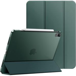 JETech Case for iPad Air 13-Inch M4/M3/M2 (2026/2025/2024), Slim Stand Hard Back Shell Smart Cover with Auto Wake/Sleep (Midnight Green)
