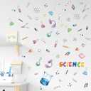 Biology Lab Wall Stickers,Chemistry Wall Decals,Science Classroom Decor,Biology Scientific Stickers for Students,Science Bulletin Board Decoration,Scientific Method Poster for Laboratory