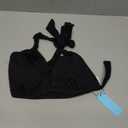 Yonique Women Halter Bikini Top Only Padded Swimsuits Tops Vintage Bathing Suit Top No Bottom (Small, Black)