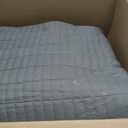 Comfort Spaces Charcoal Oversized King Quilt Set 120"x118" Bedspread Quilted Summer Lightweight Microfiber Bedding Coverlet with Double Sided Stitching Soft All Season Cozy 3 Piece with Matching Shams