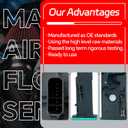 Mass Air Flow Sensor Meter MAF Compatible with Chevrolet Cruze Sonic 1.4L 1.8L Trax 1.4L Cruze Limited 1.4L 1.8L & Buick Encore 1.4L Verano Replace OE 0280218419 ONLY