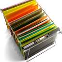 Officemate Hanging File Frame, Letter Size, Adjustable 14 to 18-Inches, 2 Count (Pack of 1),Silver, 91990