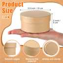 Geyee 48 Pcs Round Paper Mache Boxes with Lids, 3.9 Inch Small Mini Nesting Cardboard Gift Boxes for DIY Crafts Decoupage Painting Jewelry Storage and Party Favors