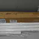 Tension Curtain Rod 51-166 Inch(4.25-13.83Ft), Extra Long Outdoor Tension Rod for Patio Window, No Drill Dual-End Adjustable Spring Shower Rod, Rust Proof Easy to Install, Rod Diameter 1.26In, White