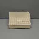 Automatic Bird Bath Large Bird Shower Circulating Large Parrot Bathtub Fountain for Parakeet, Cockatiel, Conure, Budgie, Lovebird, African Grey (White)