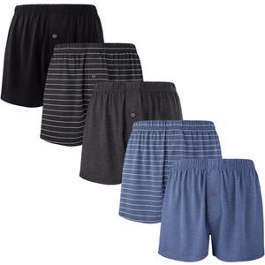 BAMBOO COOL Mens Boxers Short Classic Fit Soft Casual Underwear Loose Breathable Boxer Shorts for Men Large