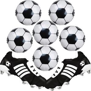 8pcs soccer shoes balloons