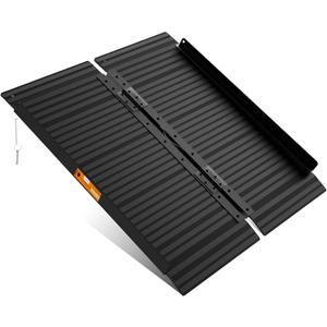 Black Aluminum Ramp 3FT, With Non-Slip Surface Wheelchair Ramp, Folding Portable Wheelchair Ramps for Home Steps,Scooter Ramp for Car, Stairs, Doorways, Curbs, 800 LBS Weight Capacity, 28.3" W x 36''L (3FT(Using height 3-9''))