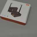 1Mii 2.4Ghz (1 TX + 1 RX) Wireless Audio Transmitter Receiver for TV, 320ft Long Range 20ms Low Delay HiFi Audio, Wireless Adapter Kit for Powered Speaker/Stereo/Soundbar, RCA(3.5mm AUX) Out/Input