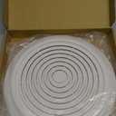 BVB057400 Mobile Home Parts Vent Fan Grille Cover 9-5/8"  White Exhaust Fan Grille for V226250, V227050, V227075, V229050  Durable, Fade-Resistant, Easy Install, High Flow Ceiling Vent Cover