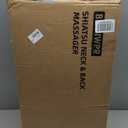 Shiatsu Massage Cushion for Neck and Back with Heat - 4D Kneading, Vibration for Relief Muscle Tension, Dual-Neck Design, Adjustable Intensity and Height for Office Chair, Home Use, Navy Blue