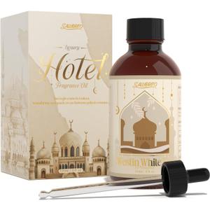 SALUBRITO Hotel Essential Oil, W-Hotel White Tea Fragrance Oil - Inspired by 5 Star Hotel, 4 Fl.Oz (120ml), Luxury Gift for Women, Men, Strong Scented Oil for Diffuser, Candle & Soap Making (Ritz Hotel Provence)